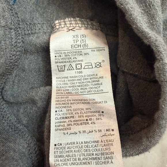 Old Navy Charcoal Leggings with Ankle Crisscross - Picture 4 of 4